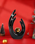 FJS Modern Living Room Decor Art Ceramic Statues