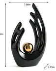 FJS Modern Living Room Decor Art Ceramic Statues