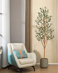 Kazeila Artificial Olive Tree 7FT Tall Faux Silk Plant
