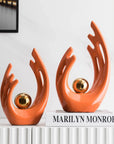 FJS Modern Living Room Decor Art Ceramic Statues