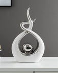 FJS Modern Living Room Decor Art Ceramic Statues