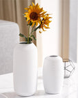 Relexome White Ceramic Vase Modern Boho Wabi-Sabi Flower Vase Set of 3