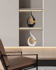 FJS Modern Living Room Decor Art Ceramic Statues