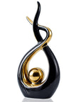 FJS Modern Living Room Decor Art Ceramic Statues