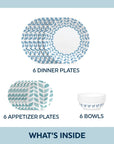 Corelle Vitrelle 18-Piece Service for 6 Dinnerware Set