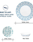 Corelle Vitrelle 18-Piece Service for 6 Dinnerware Set