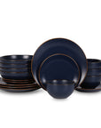 Stone Lain Brasa 16-Piece Dinnerware Set Stoneware, Green