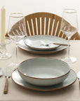 Stone Lain Brasa 16-Piece Dinnerware Set Stoneware, Green