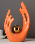 FJS Modern Living Room Decor Art Ceramic Statues