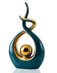 FJS Modern Living Room Decor Art Ceramic Statues
