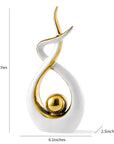FJS Modern Living Room Decor Art Ceramic Statues