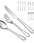 Stainless Steel Knives Spoon Forks Set of 12