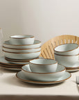 Stone Lain Brasa 16-Piece Dinnerware Set Stoneware, Green