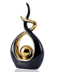 FJS Modern Living Room Decor Art Ceramic Statues