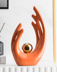 FJS Modern Living Room Decor Art Ceramic Statues