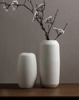 Relexome White Ceramic Vase Modern Boho Wabi-Sabi Flower Vase Set of 3