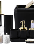 XLHOMO Black Bathroom Accessories Set