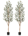 Kazeila Artificial Olive Tree 7FT Tall Faux Silk Plant