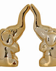 Dawbun 2 Pieces Gold Small Animal Statue