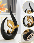 FJS Modern Living Room Decor Art Ceramic Statues