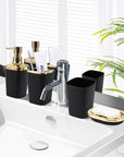 XLHOMO Black Bathroom Accessories Set