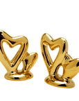 Dawbun 2 Pieces Gold Small Animal Statue