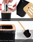 XLHOMO Black Bathroom Accessories Set