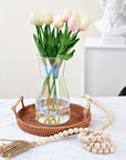 Iridescent Glass Vase - For Flowers, Centerpieces, Home Decor