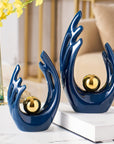 FJS Modern Living Room Decor Art Ceramic Statues