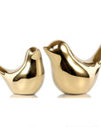 FANTESTICRYAN Small Birds Statues Gold Home Decor