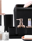 XLHOMO Black Bathroom Accessories Set