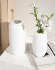 Relexome White Ceramic Vase Modern Boho Wabi-Sabi Flower Vase Set of 3