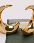 Dawbun 2 Pieces Gold Small Animal Statue