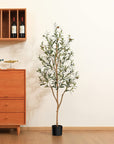 Kazeila Artificial Olive Tree 7FT Tall Faux Silk Plant