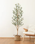 Kazeila Artificial Olive Tree 7FT Tall Faux Silk Plant