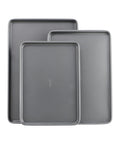 Goodcook Nonstick Steel 3-Piece Cookie Sheet Set