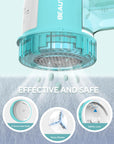 BEAUTURAL Fabric Shaver and Lint Remover, Sweater Defuzzer with 2-Speeds, 2 Replaceable Stainless Steel Blades, Battery Operated, Remove Clothes Fuzz, Lint Balls, Pills, Bobbles Gray