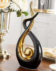 FJS Modern Living Room Decor Art Ceramic Statues