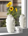 Relexome White Ceramic Vase Modern Boho Wabi-Sabi Flower Vase Set of 3