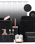 XLHOMO Black Bathroom Accessories Set