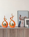 FJS Modern Living Room Decor Art Ceramic Statues