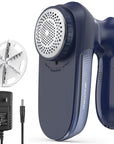 BEAUTURAL Fabric Shaver and Lint Remover, Sweater Defuzzer with 2-Speeds, 2 Replaceable Stainless Steel Blades, Battery Operated, Remove Clothes Fuzz, Lint Balls, Pills, Bobbles Gray