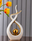 FJS Modern Living Room Decor Art Ceramic Statues