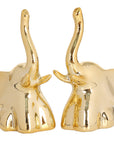 Dawbun 2 Pieces Gold Small Animal Statue