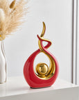 FJS Modern Living Room Decor Art Ceramic Statues