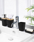 XLHOMO Black Bathroom Accessories Set