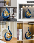 FJS Modern Living Room Decor Art Ceramic Statues