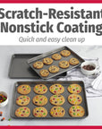 Goodcook Nonstick Steel 3-Piece Cookie Sheet Set