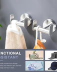 DELITON Adhesive Towel Hooks