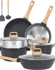12pcs Pots and Pans Set Non Stick Kitchen Cookware Sets